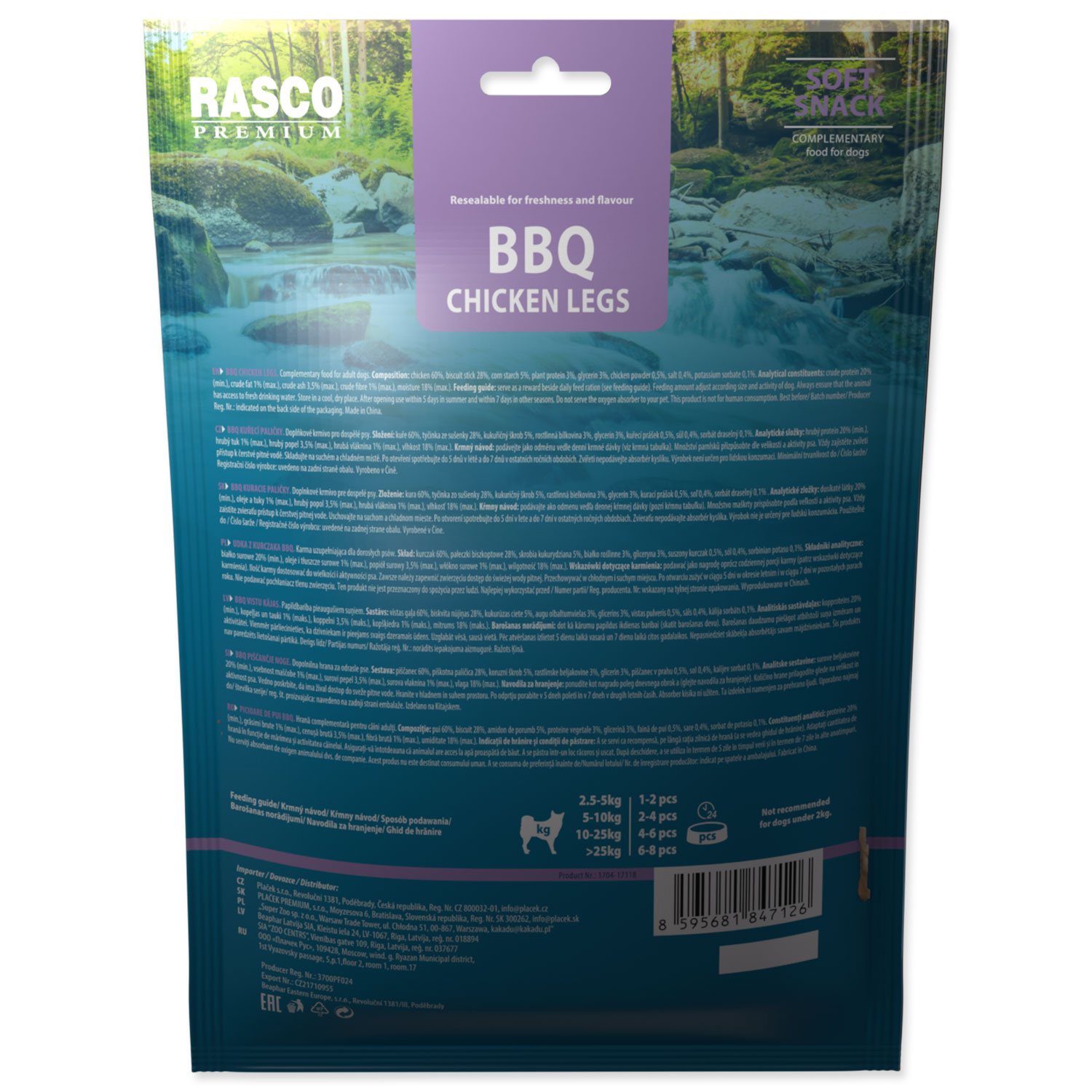 Pochoutka Rasco Premium BBQ Kuřecí paličky 230g-KS