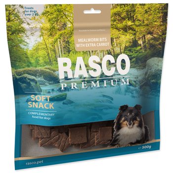 Pochoutka Rasco Premium mouční červi a extra mrkví 500g-KS