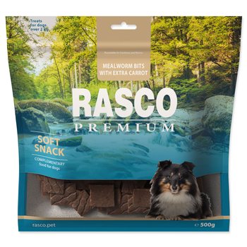 Pochoutka Rasco Premium mouční červi a extra mrkví 500g-KS