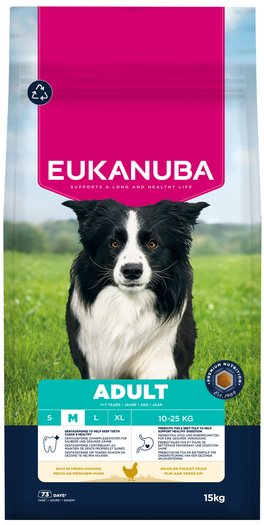 Krmivo EUKANUBA Adult Medium rich in fresh chicken 15kg-KS