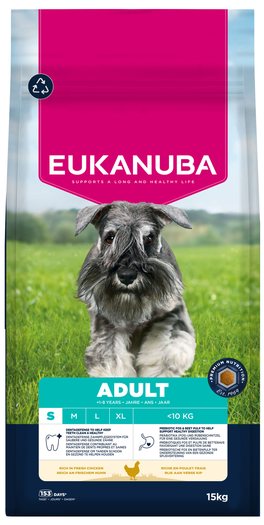 Krmivo EUKANUBA Adult Small rich in fresh chicken 15kg-KS