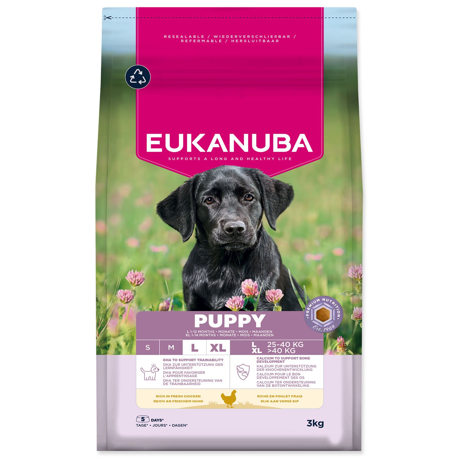 Krmivo EUKANUBA Puppy Large rich in fresh chicken 3 kg-KS