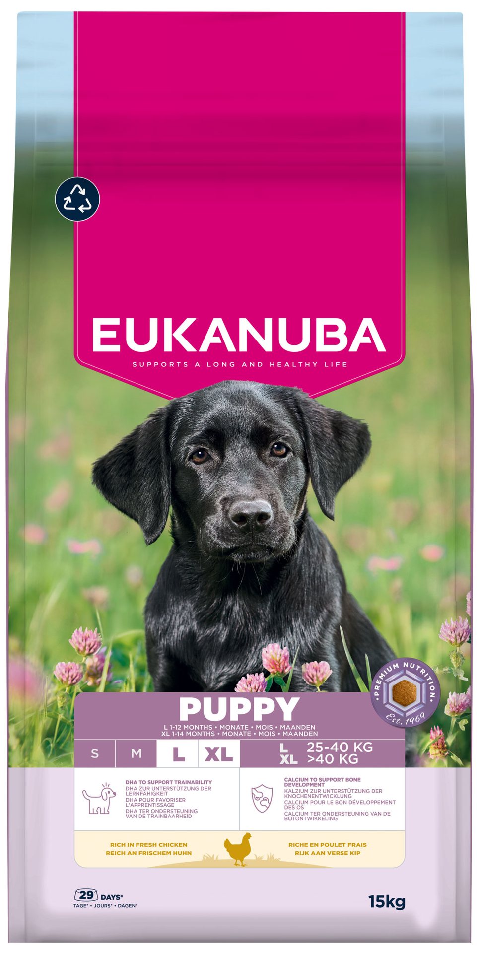 Krmivo EUKANUBA Puppy Large rich in fresh chicken 15kg-KS