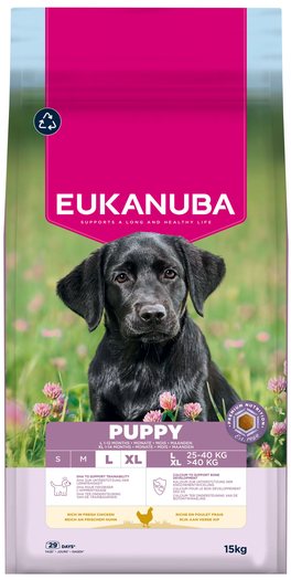 Krmivo EUKANUBA Puppy Large rich in fresh chicken 15kg-KS