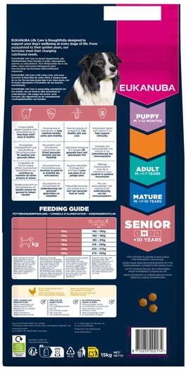 Krmivo EUKANUBA Senior Medium rich in fresh chicken 15 kg-KS