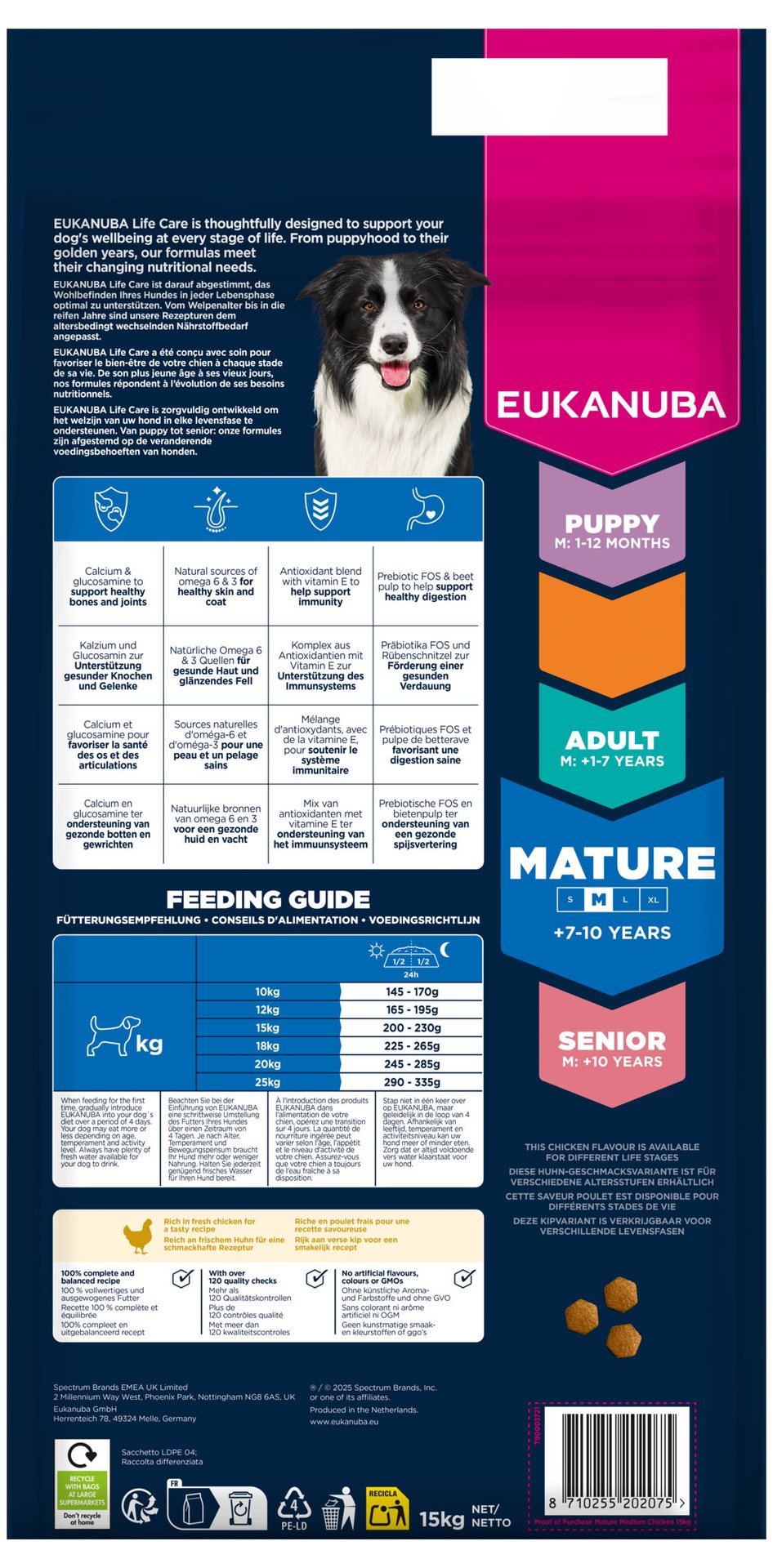 Krmivo EUKANUBA Mature Medium rich in fresh chicken 15 kg-KS