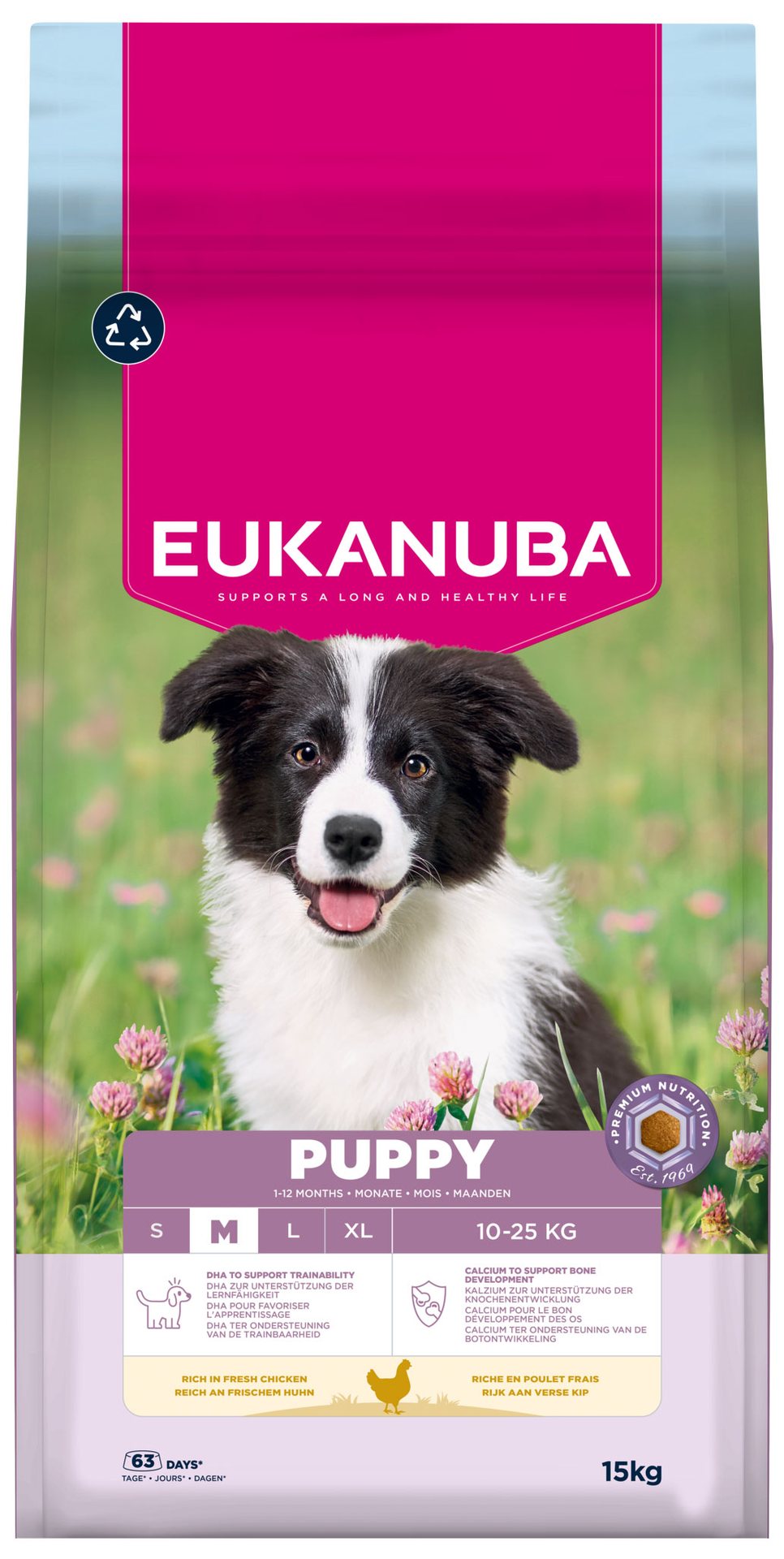 Krmivo EUKANUBA Puppy Medium rich in fresh chicken 15 kg-KS