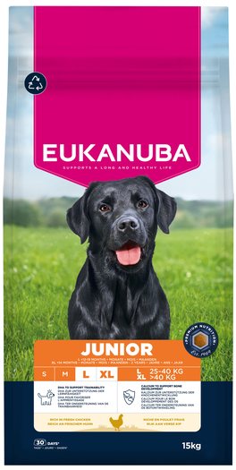 Krmivo EUKANUBA Junior Large rich in fresh chicken 15kg-KS