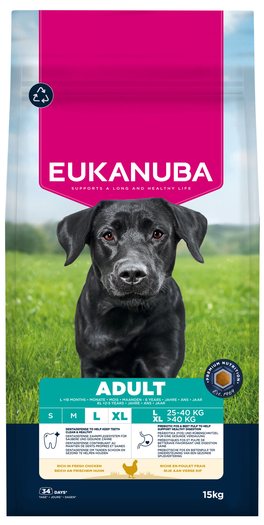 Krmivo EUKANUBA Adult Large rich in fresh chicken 15kg-KS