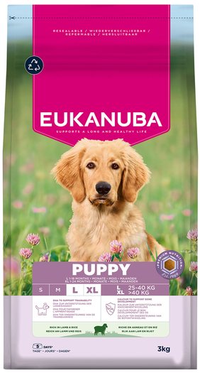 Krmivo EUKANUBA Puppy Large rich in lamb 3kg-KS
