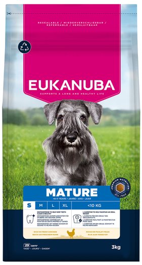 Krmivo EUKANUBA Mature Small rich in fresh chicken 3kg-KS