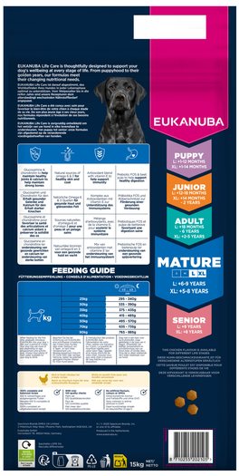 Krmivo EUKANUBA Mature Large rich in fresh chicken 15kg-KS