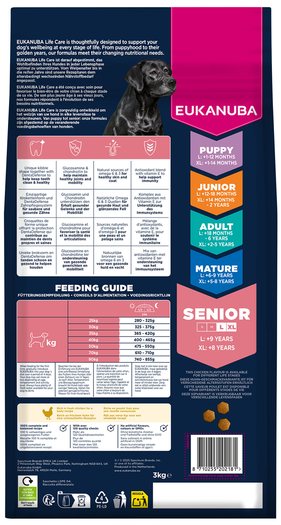 Krmivo EUKANUBA Senior Large rich in fresh chicken 3kg-KS