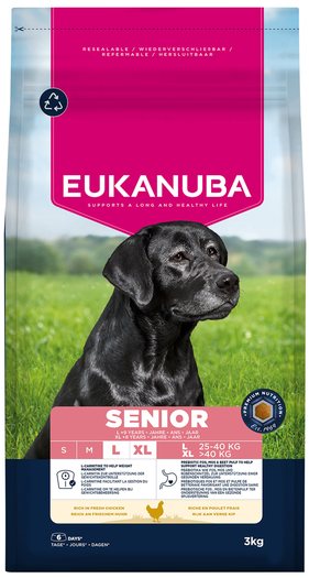 Krmivo EUKANUBA Senior Large rich in fresh chicken 3kg-KS