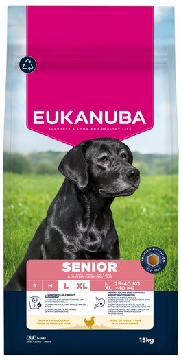 Krmivo EUKANUBA Senior Large rich in fresh chicken 15kg-KS