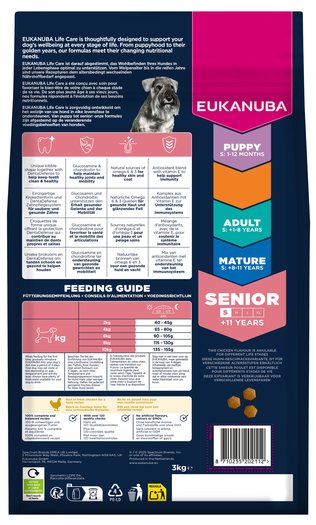 Krmivo EUKANUBA Senior Small rich in fresh chicken 3kg-KS