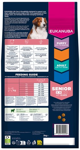 Krmivo EUKANUBA Senior Small and Medium rich in lamb 3 kg-KS