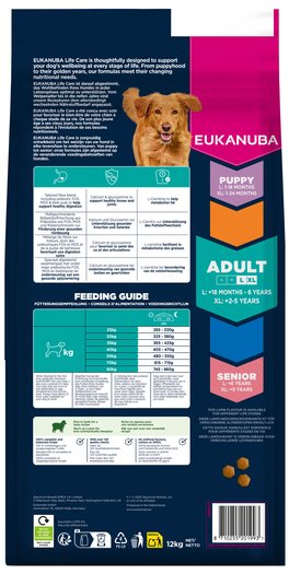 Krmivo EUKANUBA Adult Large rich in lamb and rice 12 kg-KS