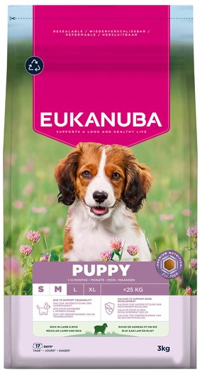Krmivo EUKANUBA Puppy Small & Medium rich in lamb 3kg-KS
