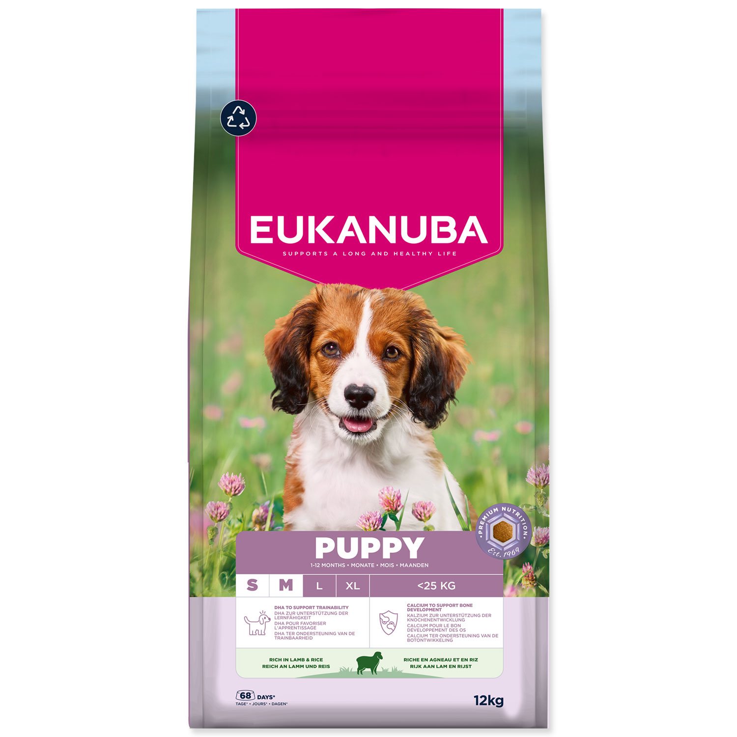 Krmivo EUKANUBA Puppy Small & Medium rich in lamb 12kg