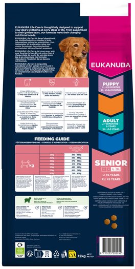 Krmivo EUKANUBA Senior Large rich in lamb 12 kg-KS