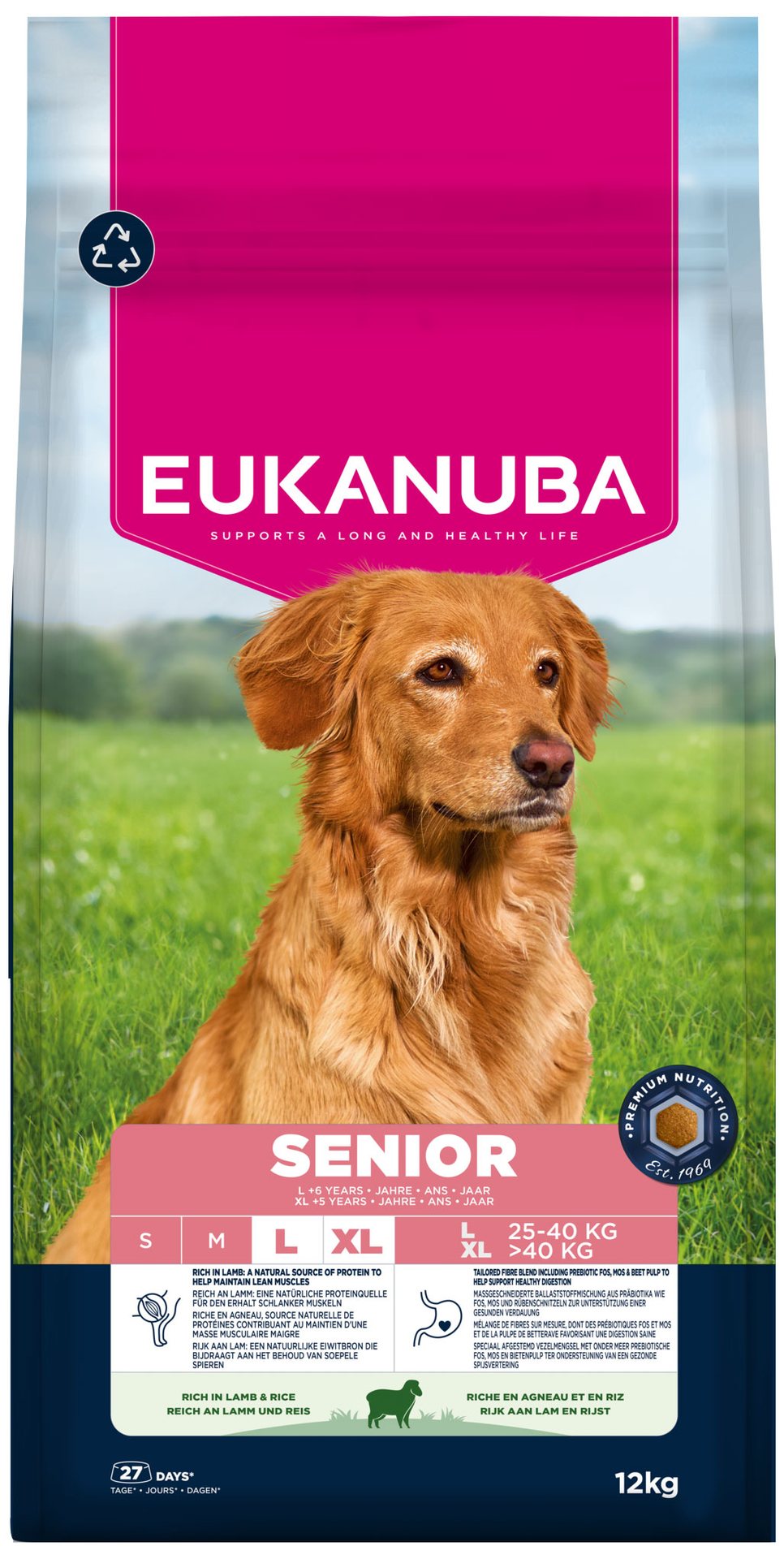 Krmivo EUKANUBA Senior Large rich in lamb 12kg