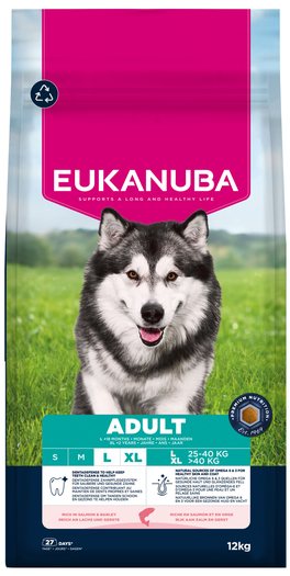 Krmivo EUKANUBA Adult Large rich in salmon and barley 12kg-KS
