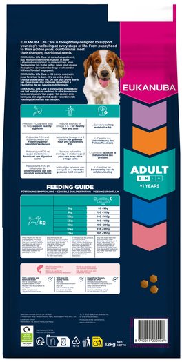 Krmivo EUKANUBA Adult Small and Medium rich in salmon and barley 12kg-KS