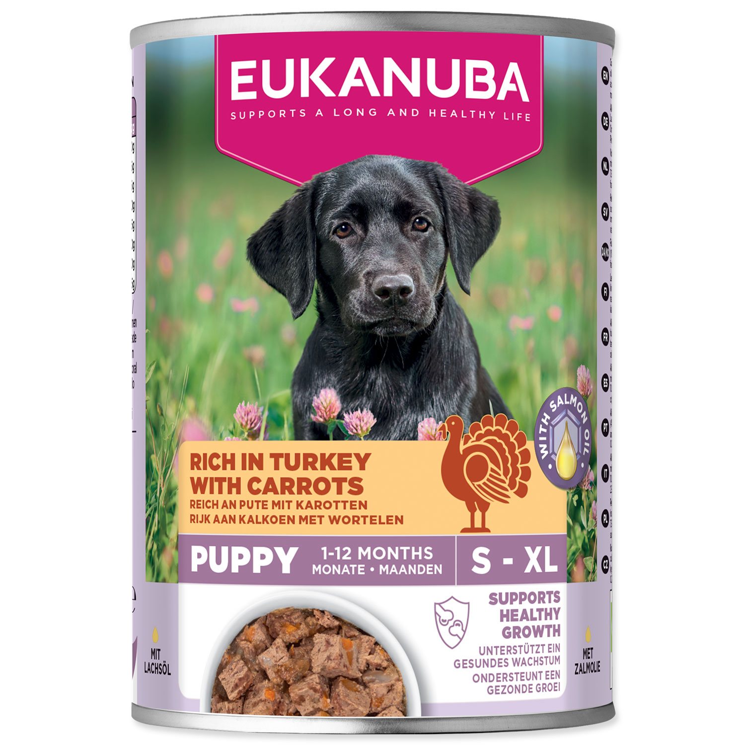 Konzerva EUKANUBA Puppy bohatá na krůtí s mrkví 400 g-KS