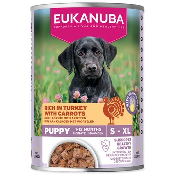 Konzerva EUKANUBA Puppy bohatá na krůtí s mrkví 400 g-KS