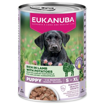 Konzerva EUKANUBA Puppy bohatá na jehněčí s bramborami 400 g-KS