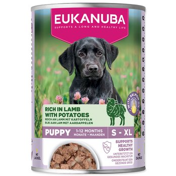 Konzerva EUKANUBA Puppy bohatá na jehněčí s bramborami 400 g-KS