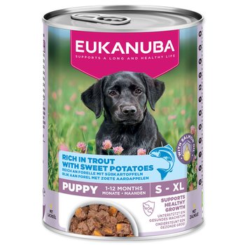 Konzerva EUKANUBA Puppy bohatá na pstruha s batáty 400 g-KS