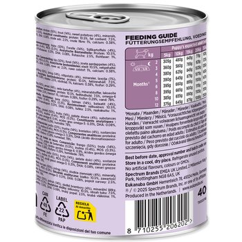 Konzerva EUKANUBA Puppy bohatá na pstruha s batáty 400 g-KS