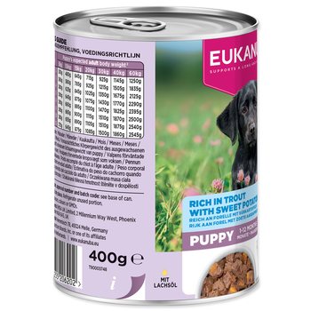 Konzerva EUKANUBA Puppy bohatá na pstruha s batáty 400 g-KS