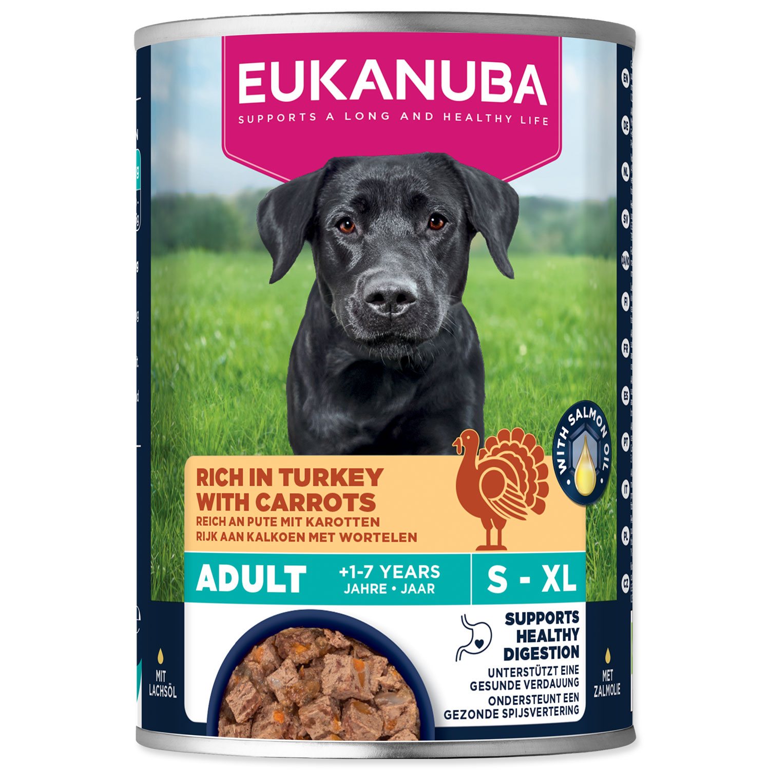Konzerva EUKANUBA Adult bohatá na krůtí s mrkví 400 g-KS