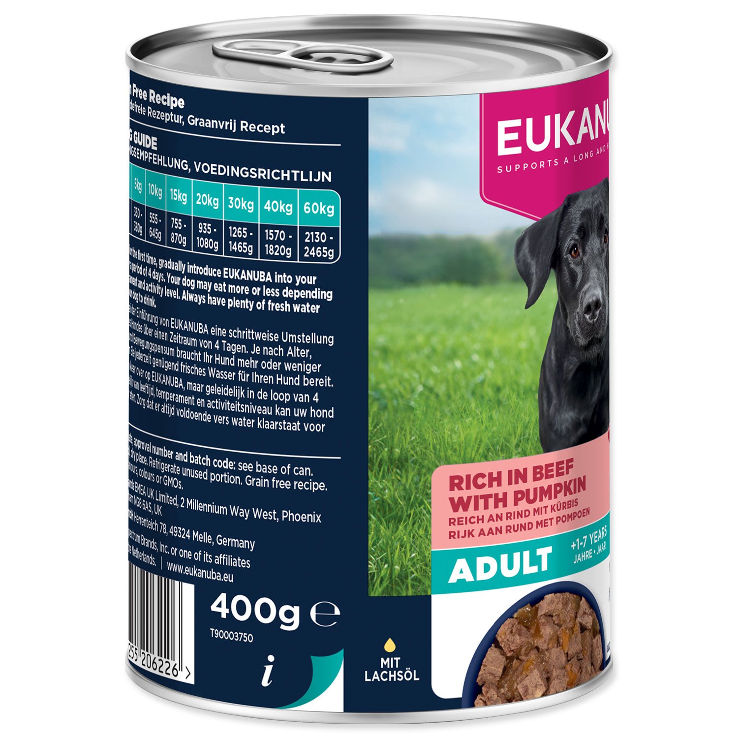 Konzerva EUKANUBA Adult bohatá na hovězí s dýní 400 g-KS