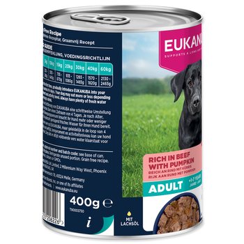Konzerva EUKANUBA Adult bohatá na hovězí s dýní 400 g-KS