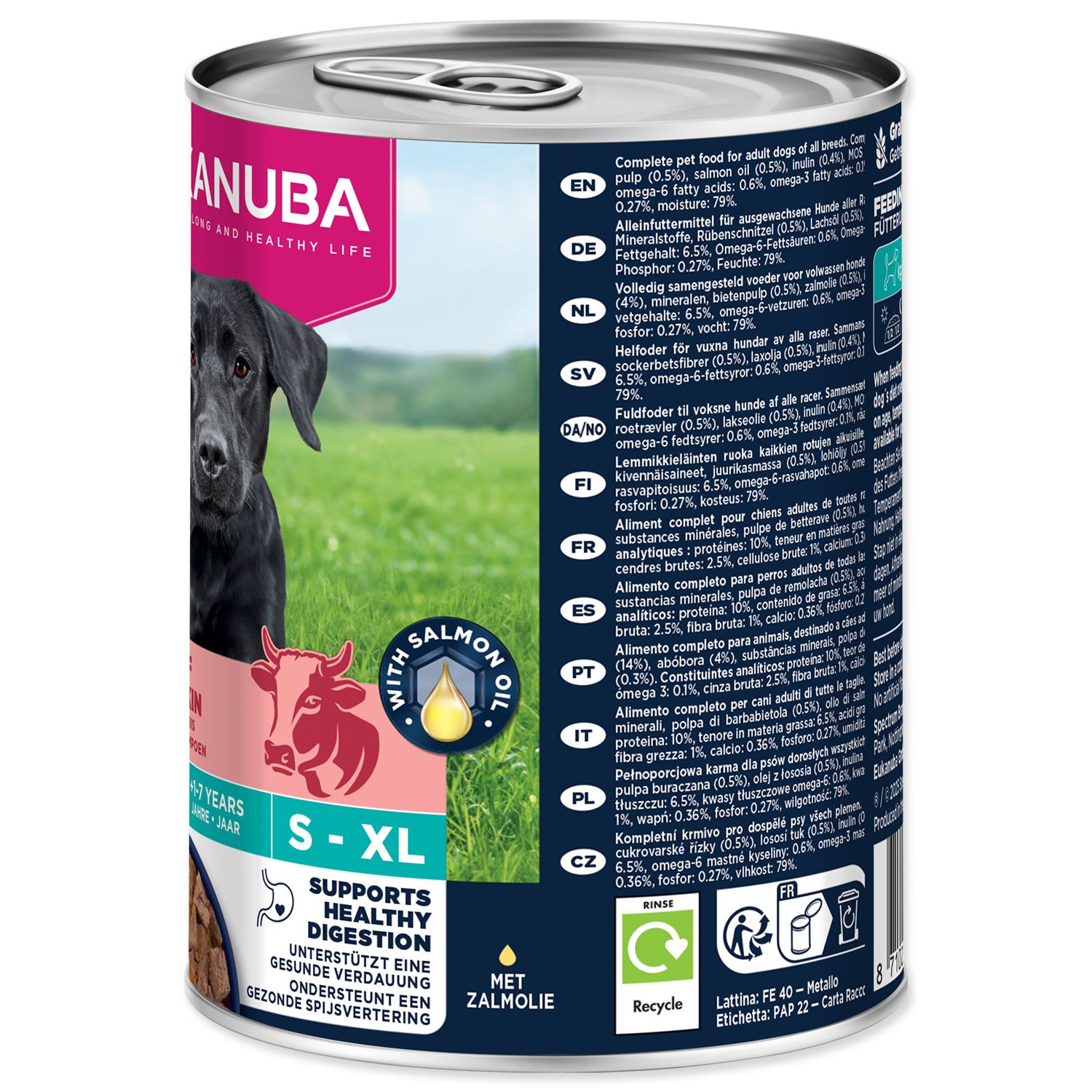 Konzerva EUKANUBA Adult bohatá na hovězí s dýní 400 g