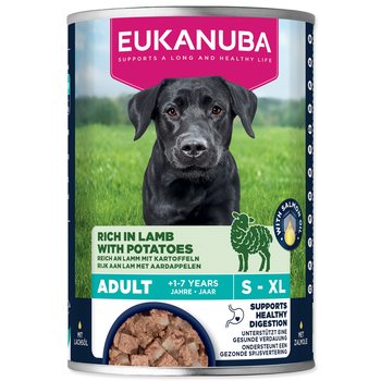 Konzerva EUKANUBA Adult bohatá na jehněčí s bramborami 400 g-KS