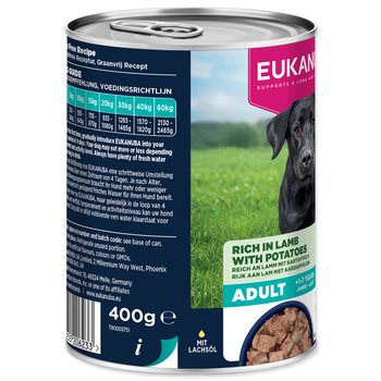 Konzerva EUKANUBA Adult bohatá na jehněčí s bramborami 400 g-KS