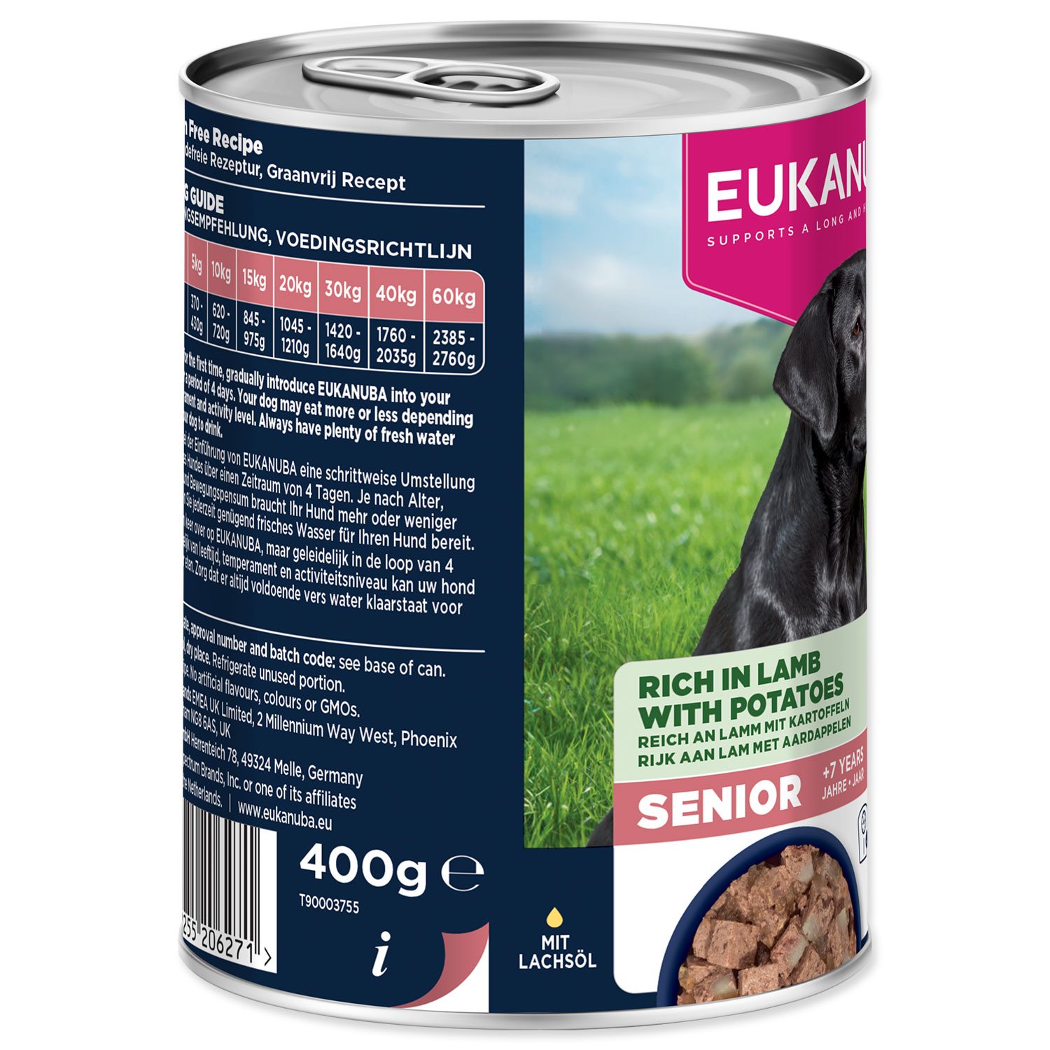 Konzerva EUKANUBA Senior bohatá na jehněčí s bramborami 400 g-KS