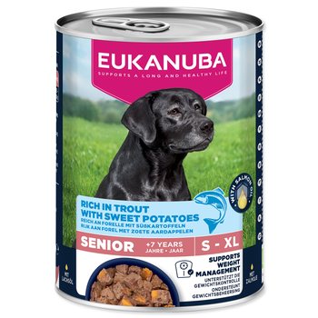 Konzerva EUKANUBA Senior bohatá na pstruha s batáty 400 g -KS