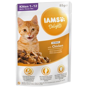 Kapsička IAMS Delights Kitten kuře v omáčce 85g-KS
