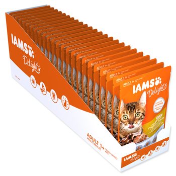 Kapsička IAMS Delights Adult kuře a krůta masem v omáčce 85g-KARTON