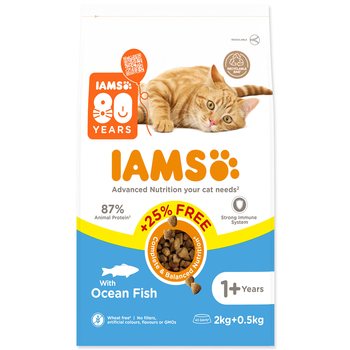 Krmivo IAMS Cat Adult Ocean Fish 2kg + 500g ZDARMA-KS