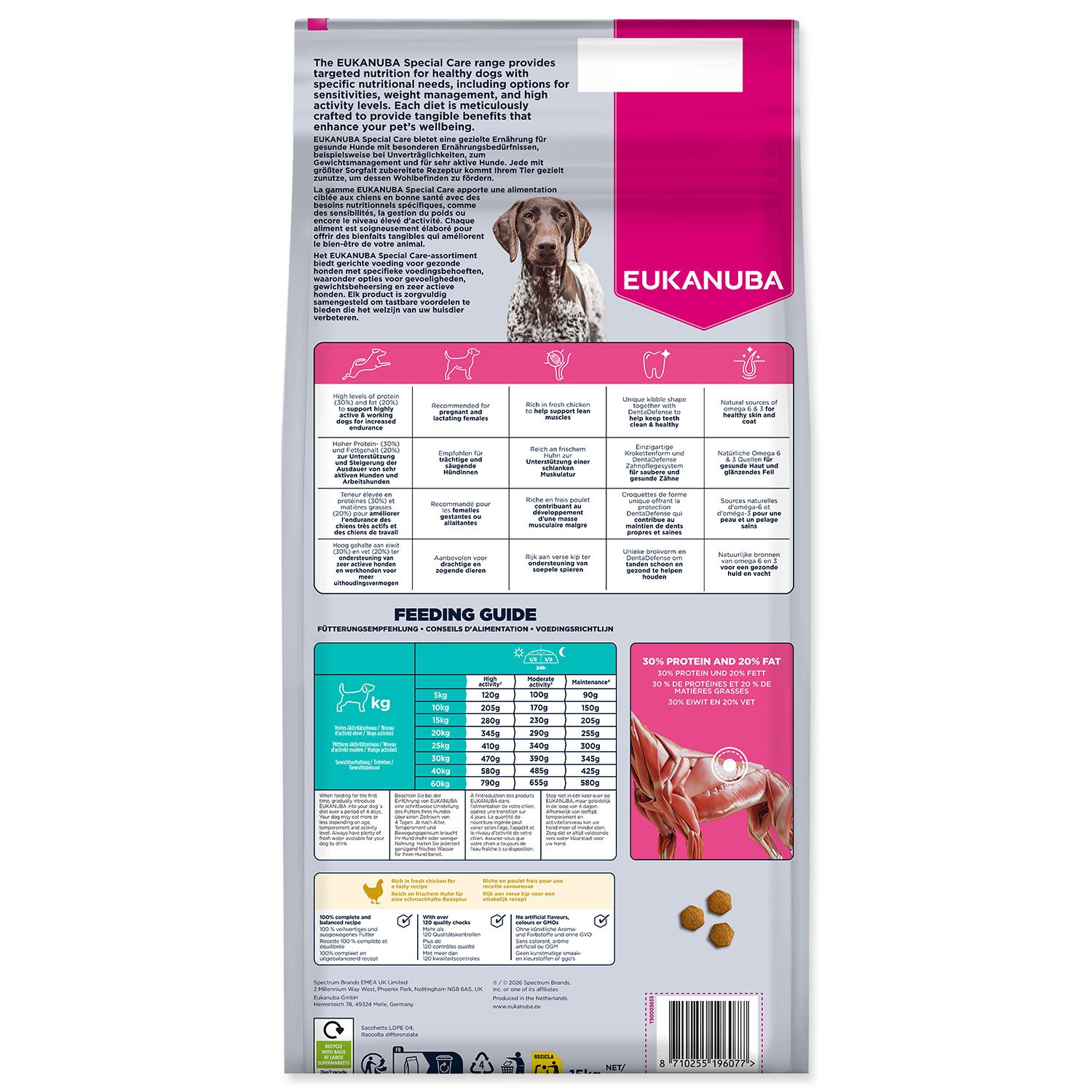 Krmivo EUKANUBA Special Care Adult Working a Endurance 15kg-KS