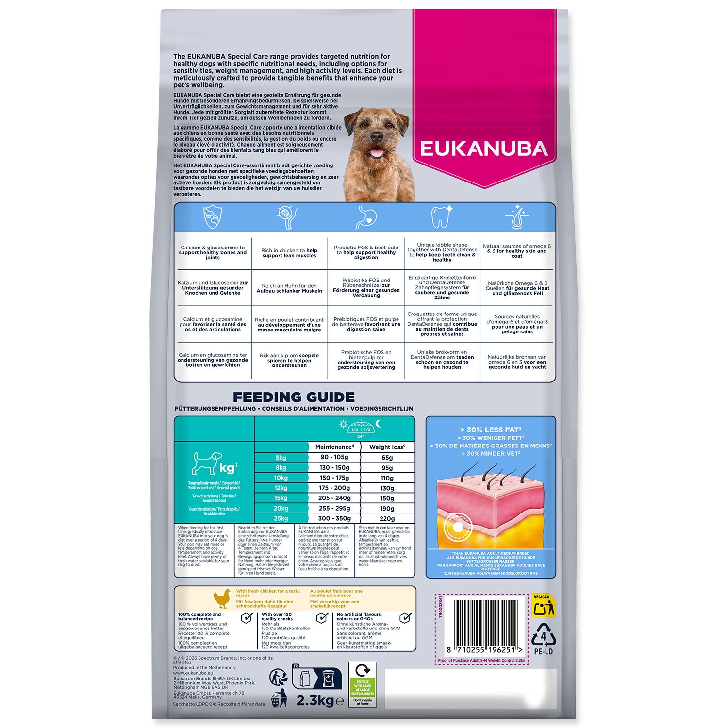 Krmivo EUKANUBA Special Care Adult Small a Medium Weight Control 2,3kg