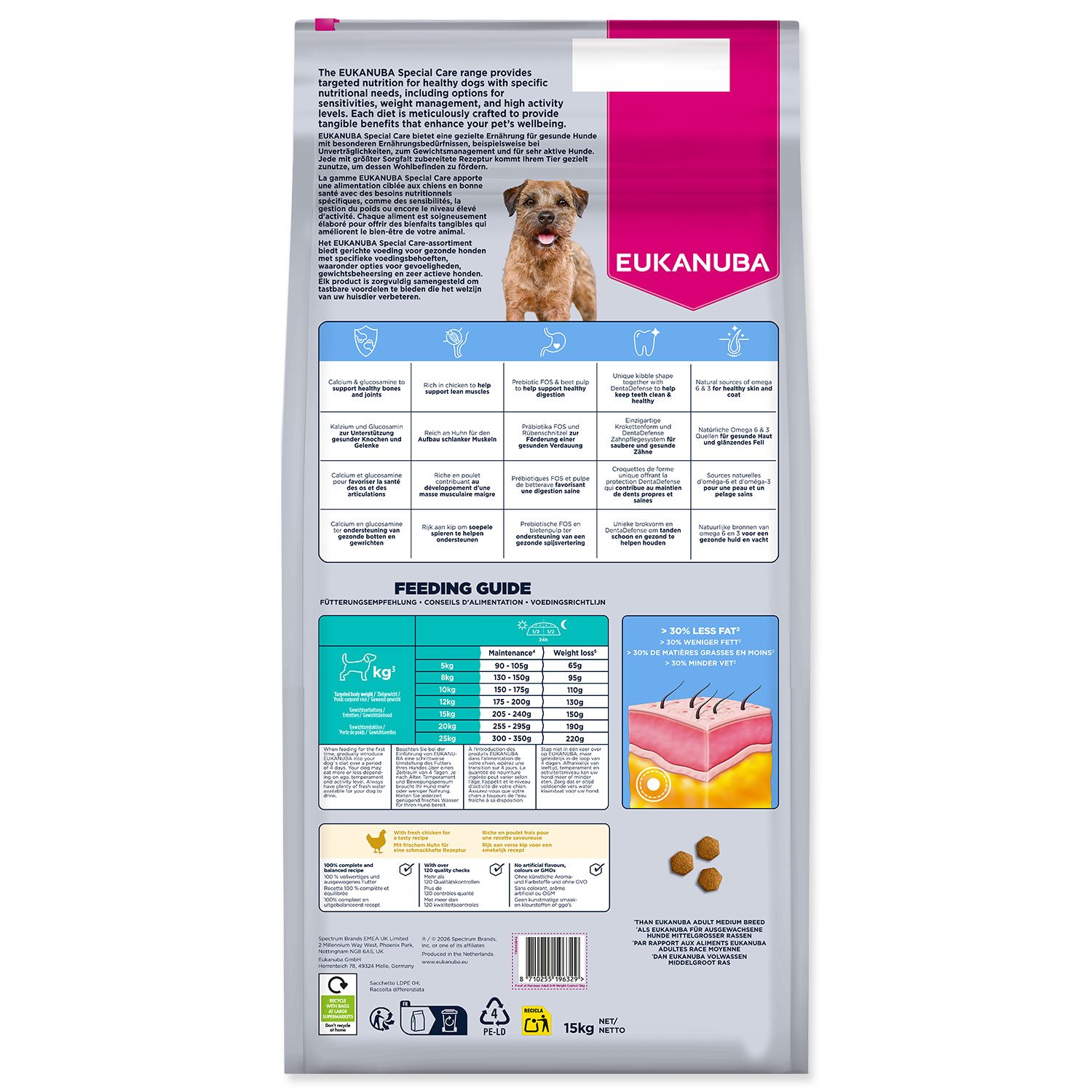 Krmivo EUKANUBA Special Care Adult Small a Medium Weight Control 15kg-KS
