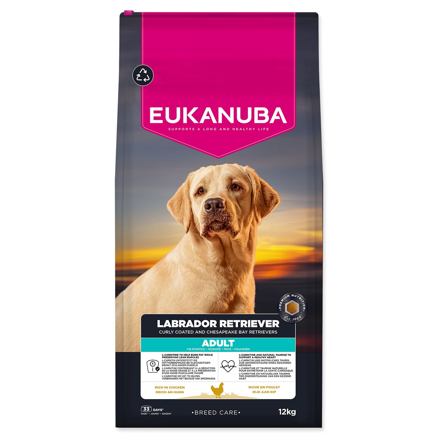 Krmivo Eukanuba Breed Care Adult chicken Labrador Retriever 12 kg-KS